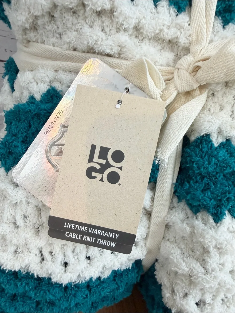 Logo Brands San Jose Sharks NHL Chunky Knit Throw Blanket 50x60 NWT